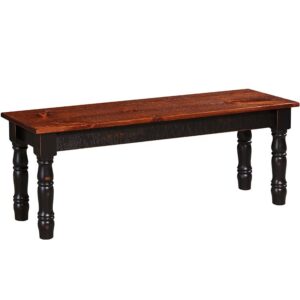 60 Colonial Bench - Walnut