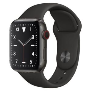 Apple Watch Series 5 GPS+Cellular Titanium 44MM Black Sport Band