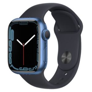 Apple Watch Series 7 GPS Blue Aluminium 45MM Black Sport Band