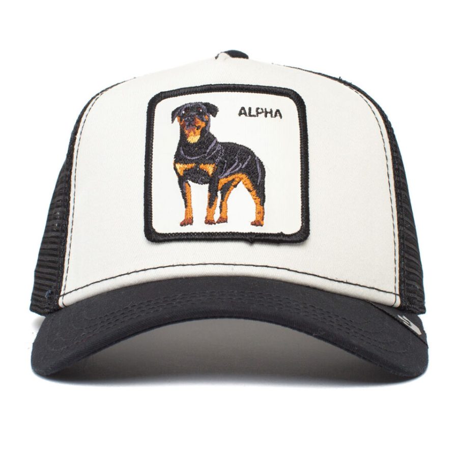 Alpha Dog Trucker Hat - White / 1SFM