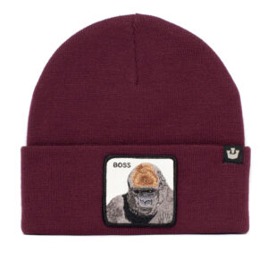 Apes Knit Beanie - Burgundy / 1SFM