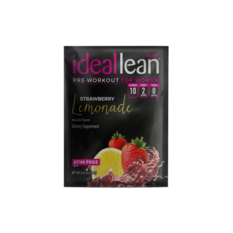 IdealLean Stim-Free Pre-Workout - Strawberry Lemonade - Sample