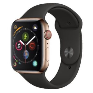 Apple Watch Series 4 GPS + Cellular Gold Stainless Ste 44MM Black Sport Band