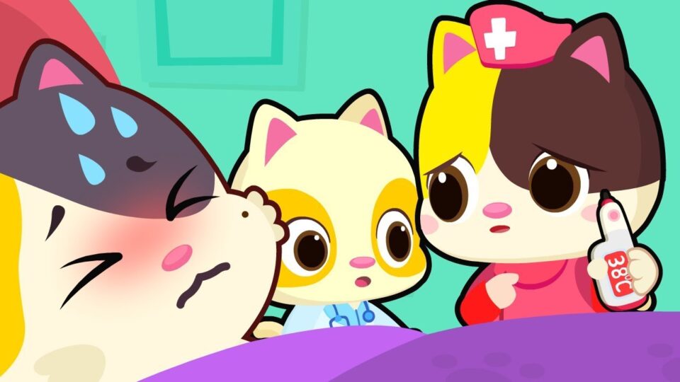 Kitten Doctor Takes Care of Mommy | Doctor Visit | Sick Song | Nursery Rhymes | Kids Songs | BabyBus