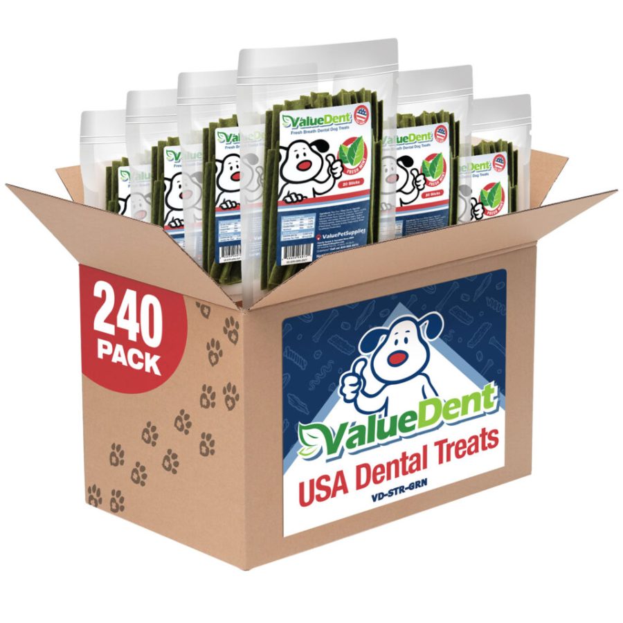 ValueDent USA Dental Dog Chews, Fresh Breath, 240 Count