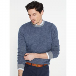 J.McLaughlin Men's Dunkeld Sweater Navy Blue/Grey, Size XL