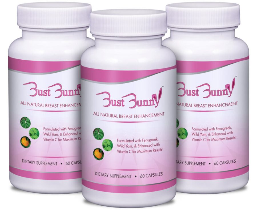 3 Month Supply of Bust Bunny Breast Bust Enhancement Pills