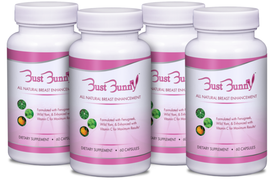 4 month supply Bust Bunny Breast Enhancement Pills 60 Capsules Per Bottle