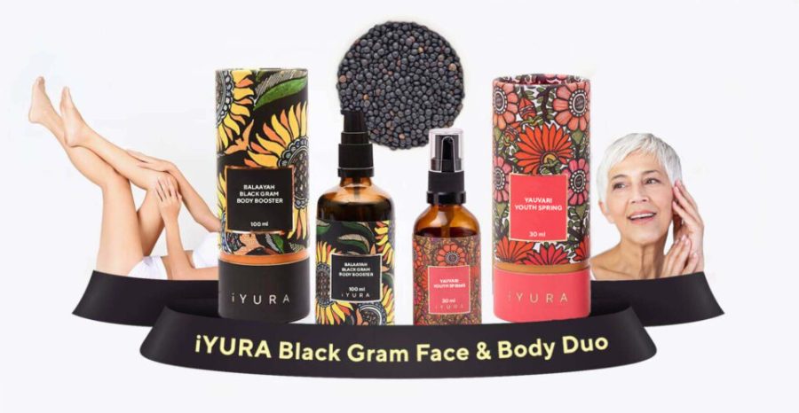 Black Gram Face & Body Duo - Best Moisturizers for Dry Skin, Aging Skin and Mature Skin - Natural Skincare for Glowing Skin