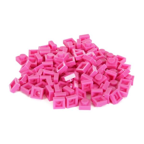 Bricky Blocks 100 Piece 1x1- Magenta