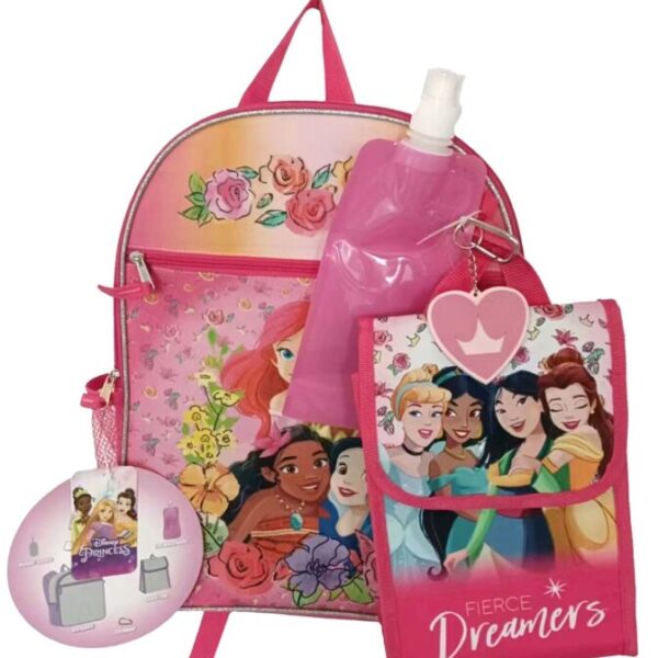 Disney Princess 5 Piece Backpack Set