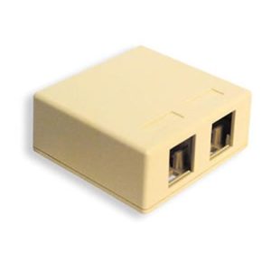 ICC IC107SB2IV SURFACE BOX 2PT Ivory