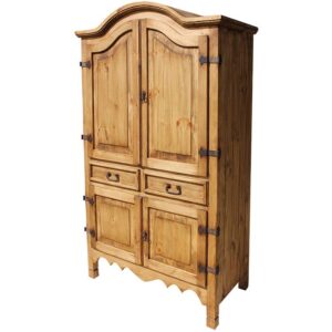 Mexican Rustic Pine Sierra Armoire