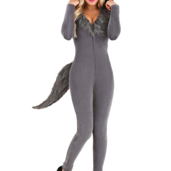 Women's Grey Wolf Costume