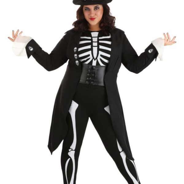 Women's Plus Size Voodoo Skeleton Costume