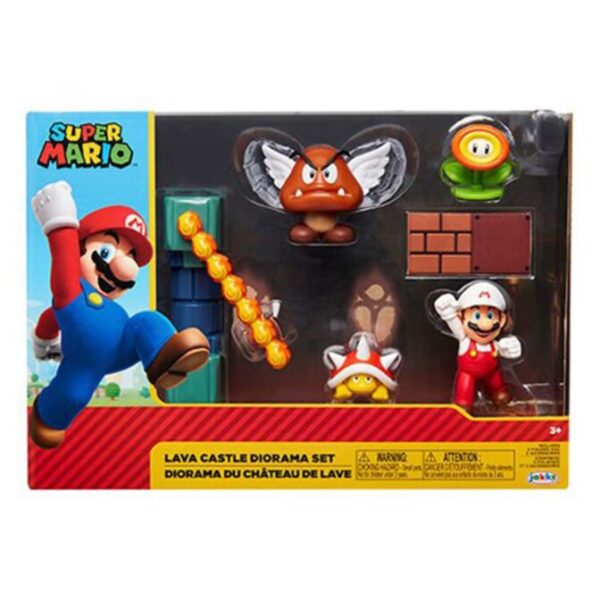 World of Nintendo 2 1/2 Inch Lava Castle Diorama Set