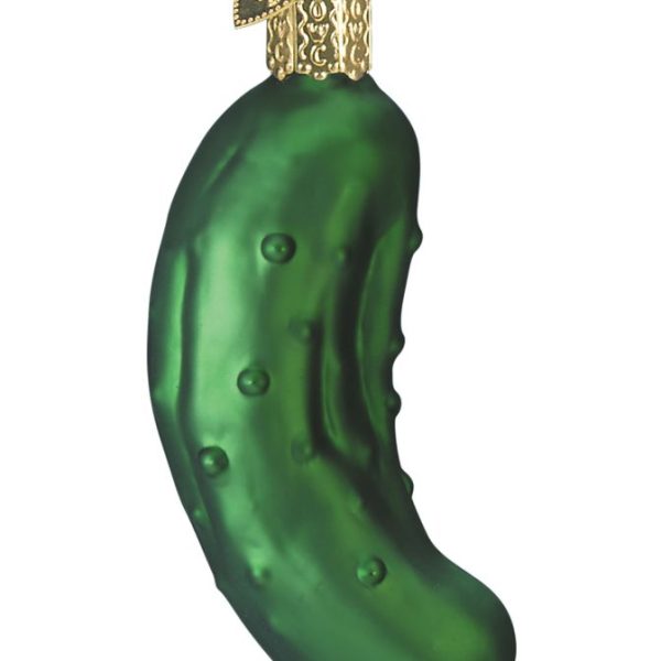 3 Inch Pickle Glass Ornament