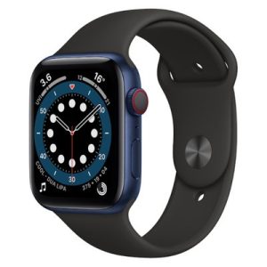 Apple Watch Series 6 GPS + Cellular Blue Aluminium 44MM Black Sport Band