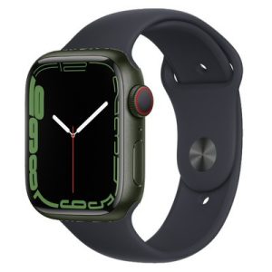 Apple Watch Series 7 GPS + Cellular Green Aluminium 41MM Black Sport Band