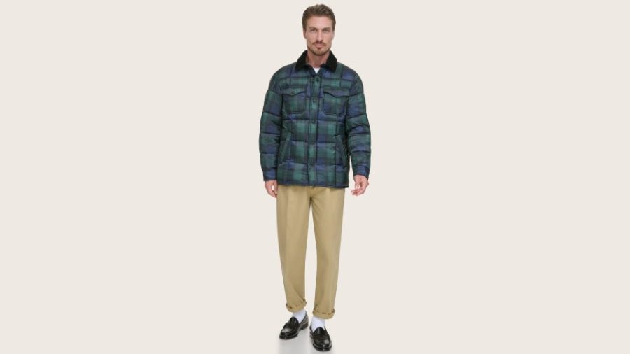 Dockers Midweight Box Quilted Jacket, Men's, Green XXL