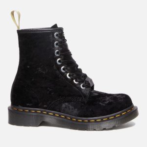 Dr. Martens Women's 1460 Vegan Crushed Velvet 8-Eye Boots - UK 3