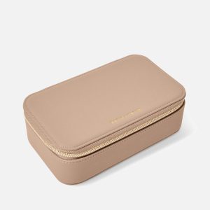 Katie Loxton Pebble Jewellery Box - A Little Sparkle - Soft Tan