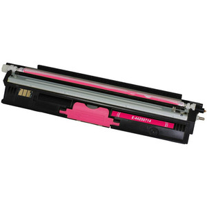 Okidata 44250714 Magenta Compatible Toner Cartridge, High-Yield, For Oki C110, C130N and MC160MFP Printers