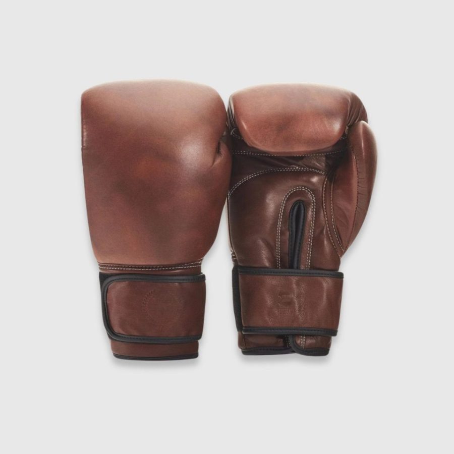 PRO Heritage Brown Leather Boxing Gloves (Strap Up)