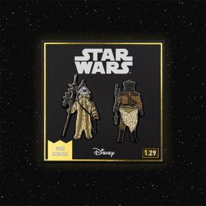 Pin Kings Star Wars Enamel Pin Badge Set 1.29 - Logray (Ewok Medicine Man) and Klaatu