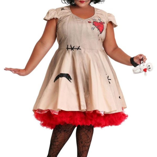 Plus Size Voodoo Doll Costume for Women