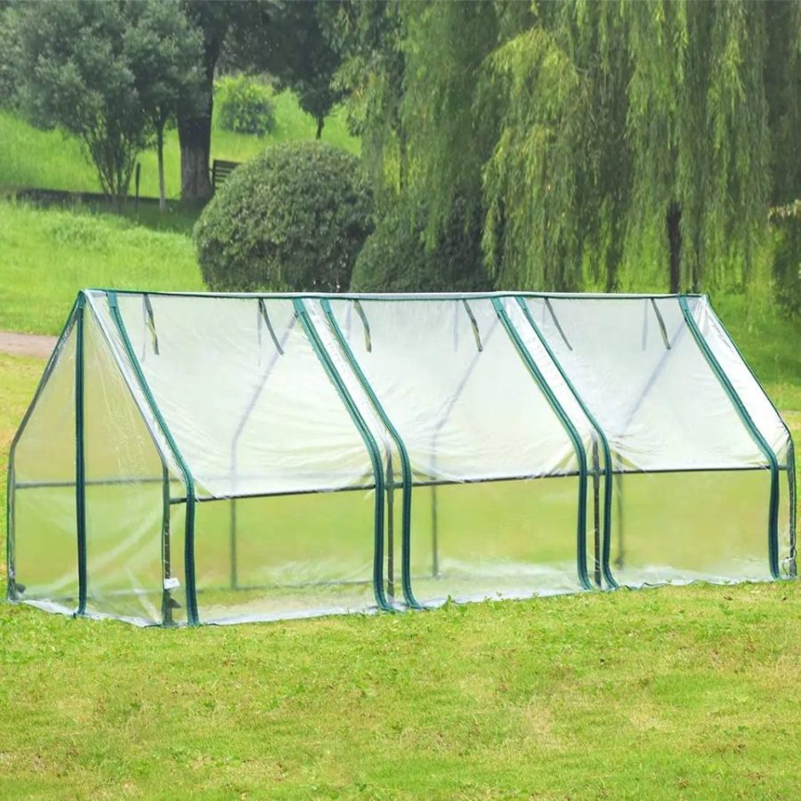 Quictent Small Greenhouse with Side Zipper Door, Easy Setup, 2 Colors