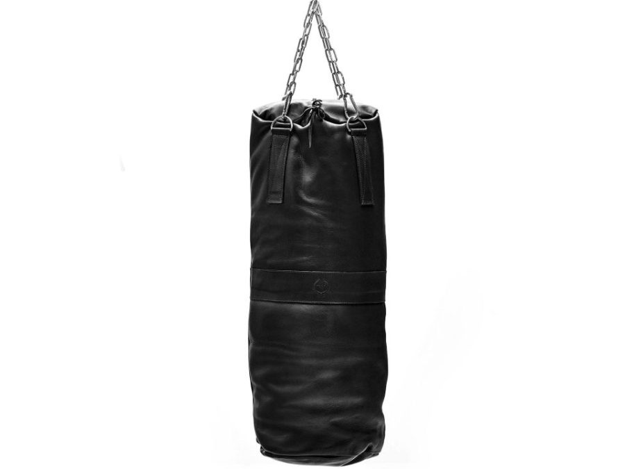 RETRO Executive Black Leather Heavy Punching Bag (un-filled)