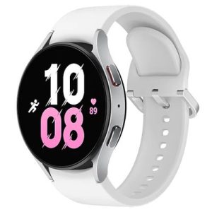 Samsung Galaxy Watch5 LTE Silver 44MM White Sport Band Unlocked