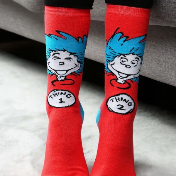 Thing 1 & Thing 2 Crew Adult Socks