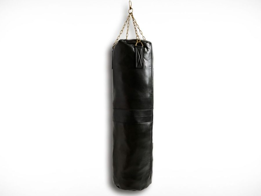 Wayne Enterprises x Uncrate x MVP Leather Punching Bag
