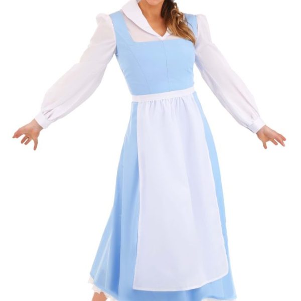 Womens Beauty and the Beast Belle Blue Dress Costume