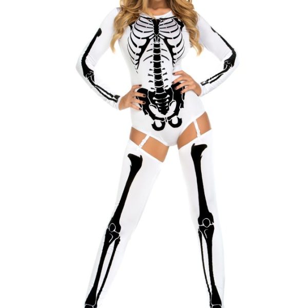 Womens White Bad to the Bone Costume