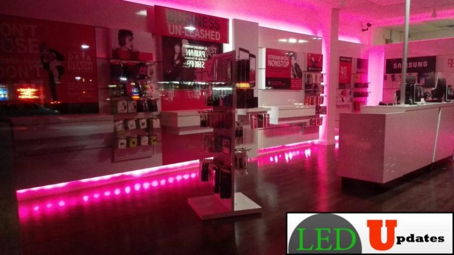 40ft Magenta Storefront LED LIght super bright 5630 with UL listed 12v 6A Power