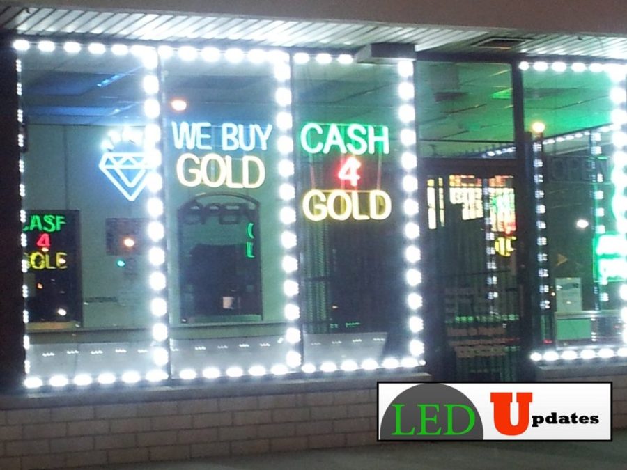 40ft Super bright storefront LED light pure white 5630 injection module with ...