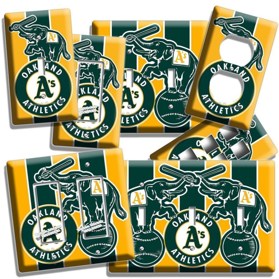A'S OAKLAND ATHLETICS BASEBALL TEAM LIGHT SWITCH OUTLET WALL PLATE ROOM HD DECOR