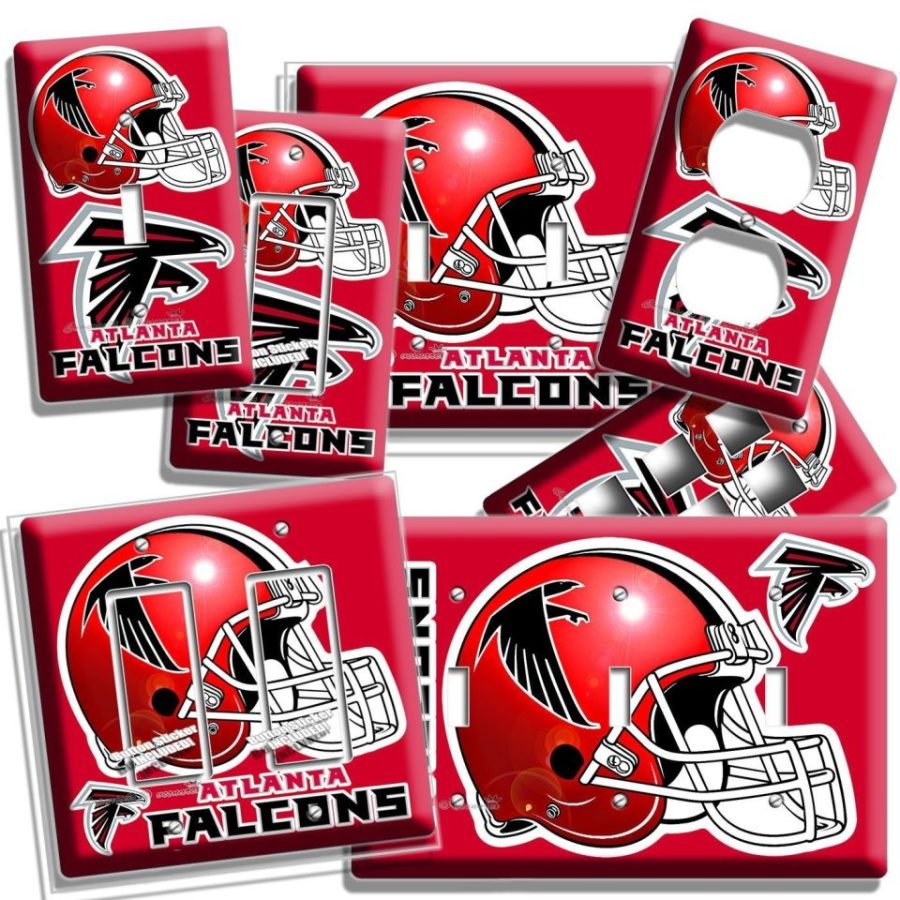 ATLANTA FALCONS FOOTBALL TEAM LIGHT SWITCH OUTLET WALL PLATE MAN CAVE ROOM DECOR