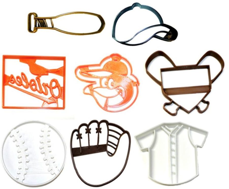 Baltimore Orioles MLB Baseball Team Logo Set Of 8 Cookie Cutters USA PR1234