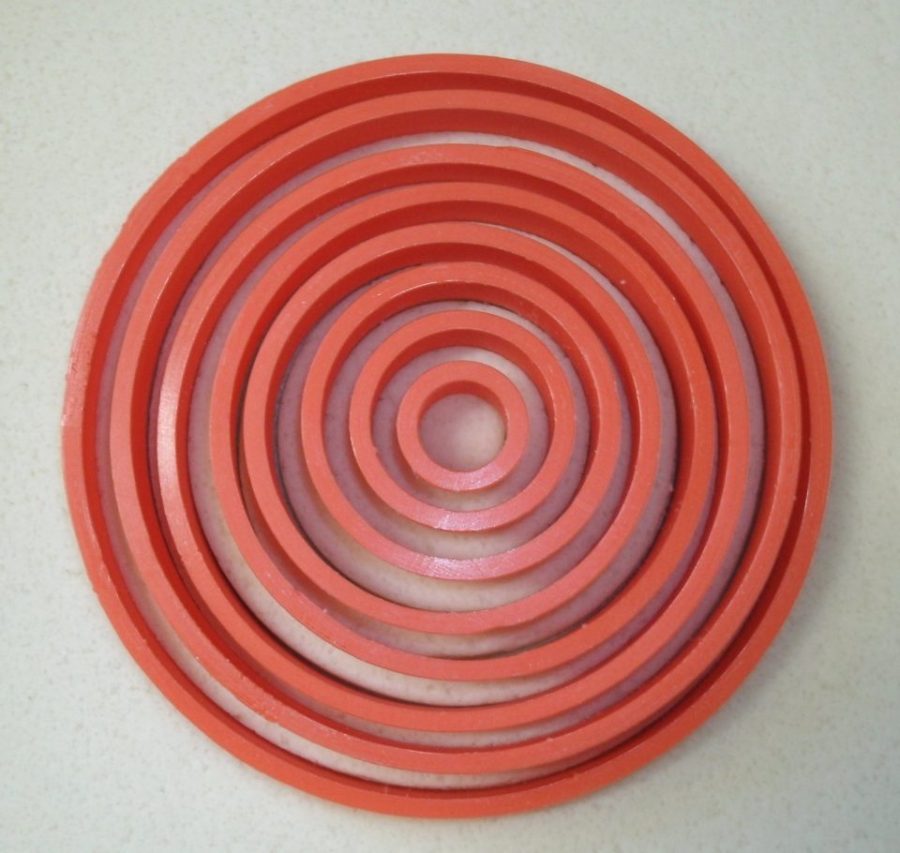 Circle Round Shape Set Of 8 Sizes Cookie Cutter Baking Tool 3D Printed USA PR755