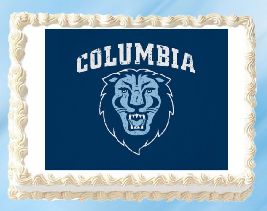 Columbia Lions Edible Image Cake Topper Cupcake Topper 1/4 Sheet 8.5 x 11"