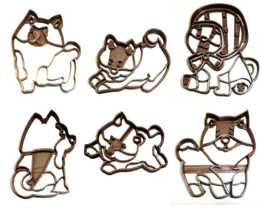 Corgi Dogs Cattle Herding Breed Pup Puppy Set Of 6 Cookie Cutters USA PR1338