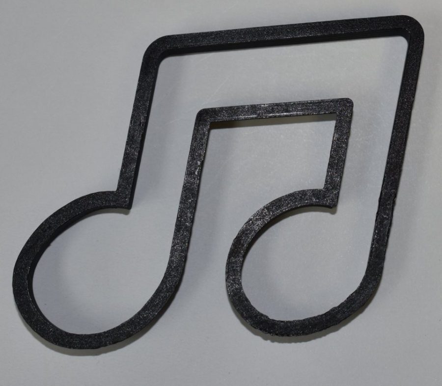 Double Music Note Eighth Symbol Staff Pitch Cookie Cutter 3D Printed USA PR609