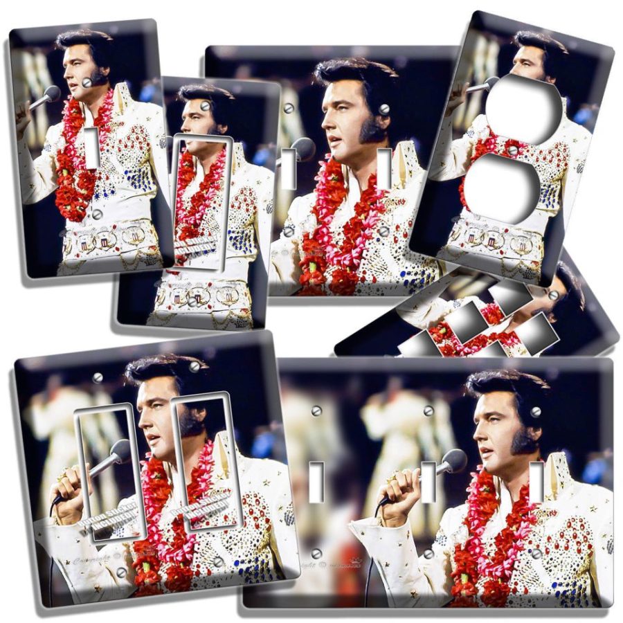 ELVIS PRESLEY ALOHA FROM HAWAII CONCERT LIGHT SWITCH PLATE OUTLET ROOM ART DECOR