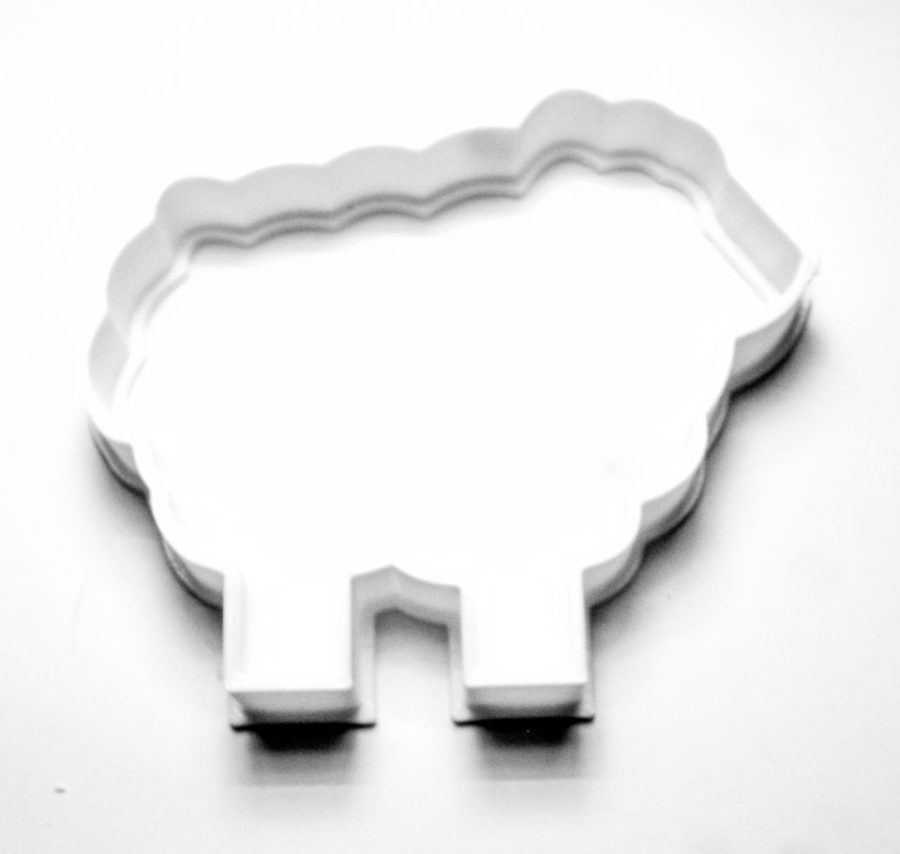 Easter Lamb Of God Sheep Animal Outline Cookie Cutter Made In USA PR219