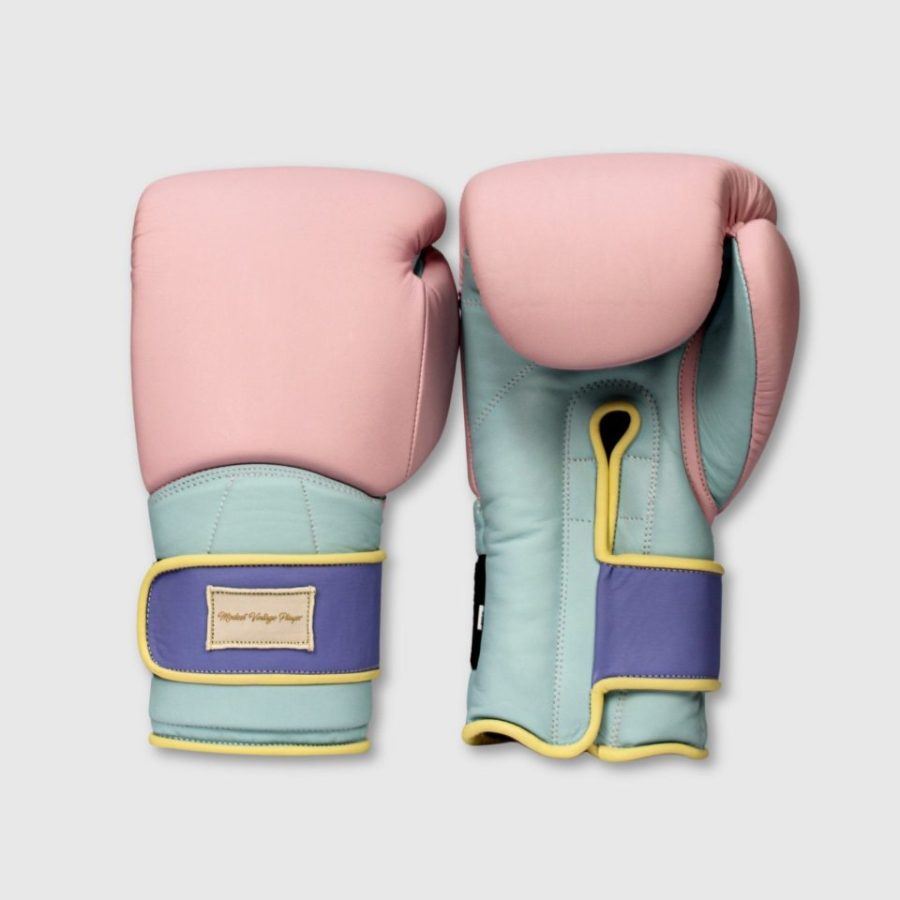 Elite Pastel Leather Boxing Gloves - Pink