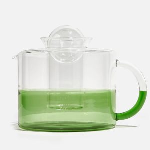 Fazeek Two Tone Teapot Clear + Green